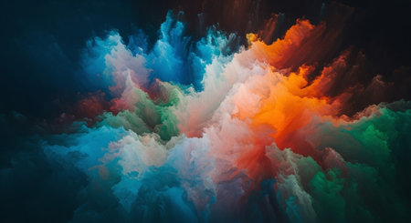 Abstract background. Fantasy fractal texture. Digital art. 3D rendering.の素材