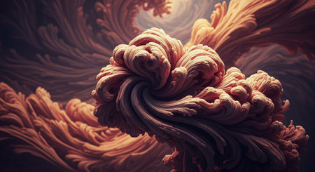 3d abstract computer generated fractal design.Fractal is never-ending pattern. Fractals are infinitely complex patterns that are self-similar across different scalesの素材
