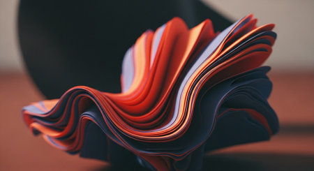 close up of colorful sheets of paper with shallow depth of field.の素材