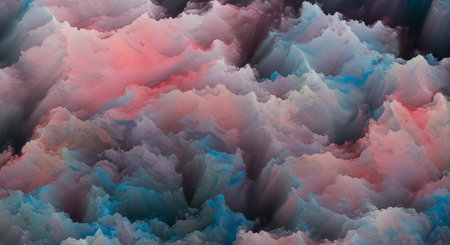 Abstract fractal. Fractal art background for creative design. Decoration for wallpaper, desktop, poster, cover booklet. Print for clothes, t-shirt. Creative illustration for designの素材