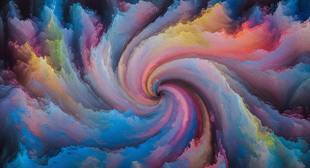 Abstract fractal. Fractal art background for creative design. Decoration for wallpaper, desktop, poster, cover booklet. Print for clothes, t-shirt. Creative illustration for designの素材