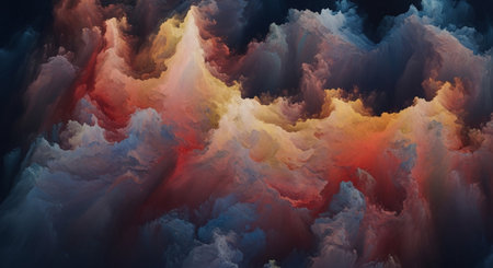 Abstract fractal. Fractal art background for creative design. Decoration for wallpaper, desktop, poster, cover booklet. Print for clothes, t-shirt. Creative illustration for designの素材