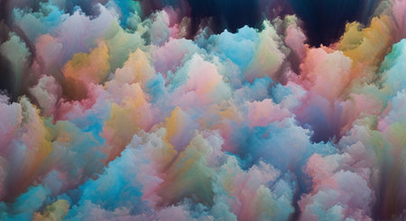 Abstract fractal. Fractal art background for creative design. Decoration for wallpaper, desktop, poster, cover booklet. Print for clothes, t-shirt. Creative illustration for designの素材