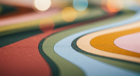 abstract colorful background with bokeh defocused lights and shadowの素材