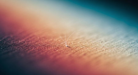 Macro shot of a mosquito on a fabric. Shallow depth of field.の素材