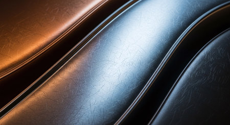 Close up of a metal texture background. 3d rendering, 3d illustration.の素材
