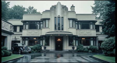 Vintage photo of a classic hotel in Washington DC, USA.の素材