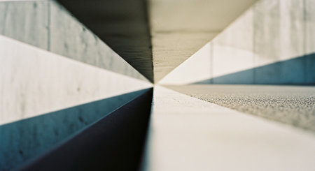 Abstract architecture background - perspective view of modern architecture. Architectural details.の素材