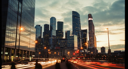 Shanghai Lujiazui Finance and Trade Zone of the modern cityの素材