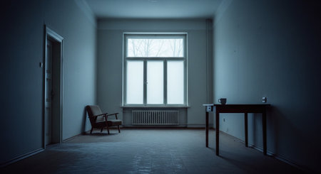 Interior of an empty room, 3d render, no peopleの素材