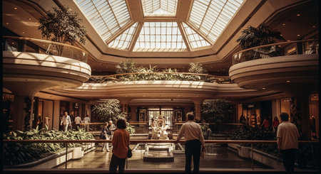 The interior of Emirates Palace in Dubai, UAE. Emirates Palace is a luxury hotel and casino.の素材
