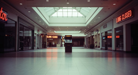 Interior of the shopping mall in Barcelona, Spainの素材