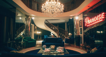 Luxury hotel lobby interior. Interior of a luxury hotel.の素材