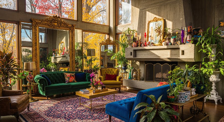 The interior of the living roomの素材