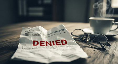 Deadline word on newspaper with coffee cup and glasses on wooden tableの素材