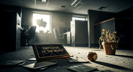 Conceptual image of a crime scene with a chalkboard with the inscriptionの素材