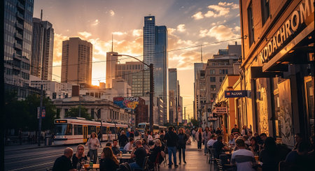 Vancouver downtown street view, Vancouver, Americaの素材