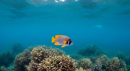 Tropical fish on coral reef in the Red Sea, Egyptの素材