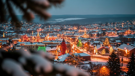 Panoramic view of Tallinn, Estonia. Christmas and New Year holidays concept.の素材
