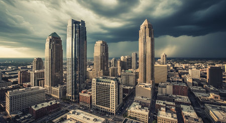 Skyline of downtown San Diego, California, United States of America.の素材