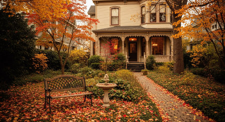 Autumn in Boston, Massachusetts, USA. Beautiful fall colors in Boston.の素材