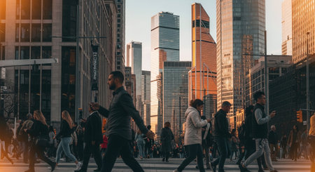 Business people walking in the city. Business people walking in the cityの素材