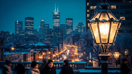 View of Manhattan from Brooklyn bridge.の素材