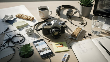 Photographer Camera Digital Device Device Photography Workplace Stationery Graphic Conceptの素材