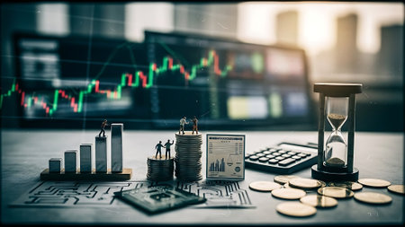 Time is money concept. Business and finance background. Time is money.の素材