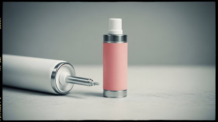 Vape concept. Vape e-cigarette on a white backgroundの素材