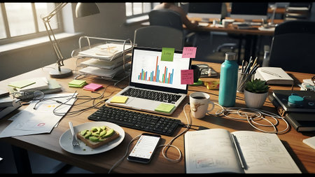 Business People Meeting Brainstorming Digital Device Working Office Laptop Conceptの素材