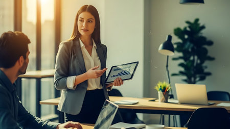 Business people working in the office. Business people working in the office.の素材