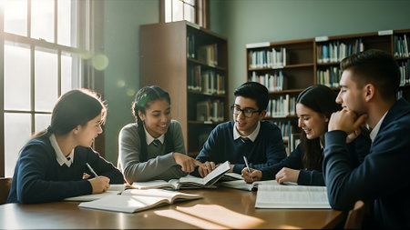 Group of young asian business people working together in the office.の素材