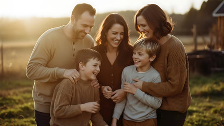 Portrait of smiling senior woman looking at camera while doctor examining herの素材