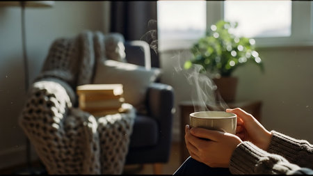 Portrait of smiling businesswoman taking credit card from colleague in officeの素材