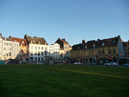 View of the city of Lille, Franceの写真素材