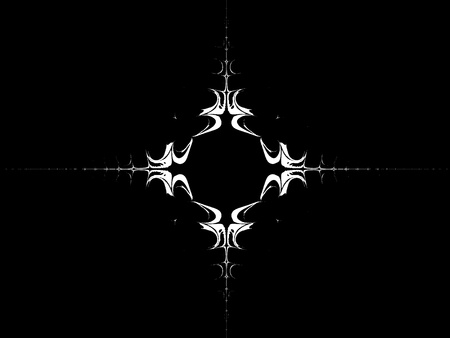 White symbol on a black background - wallpaperの写真素材