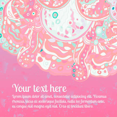 Present card. Vintage Happy Birthday Typographical Background. Vector illustration.のイラスト素材