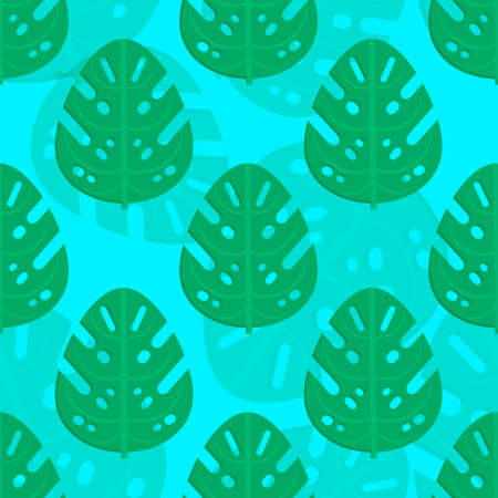 Palm leaves seamless pattern.Vector natural background design for web, print, textile, fabric and wrapping.のイラスト素材