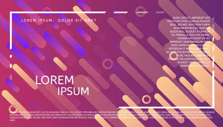 Abstract universal header. Modern graphic design. Minimal style geometric background. Web, poster, invitation, brochure, business card design idea.のイラスト素材