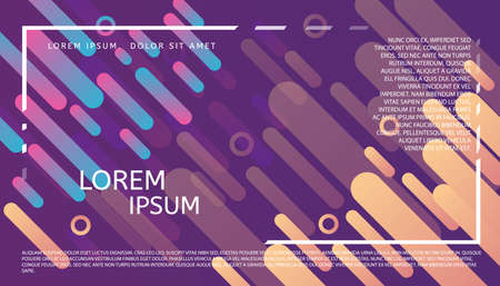 Abstract futuristic header. Trendy graphic design. Minimalist geometric background. Web, poster, invitation, brochure, business card design idea.のイラスト素材