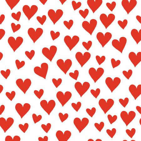 Vector red love hearts. Perfect for fabric, wallpaper, stationery and scrapbooking projects and other crafts and digital work.のイラスト素材