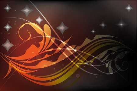 abstract floral backgroundのイラスト素材