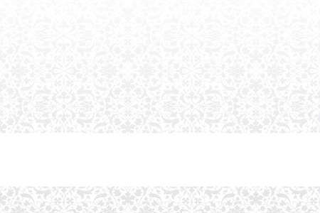 Card template with vintage pattern and room for textのイラスト素材