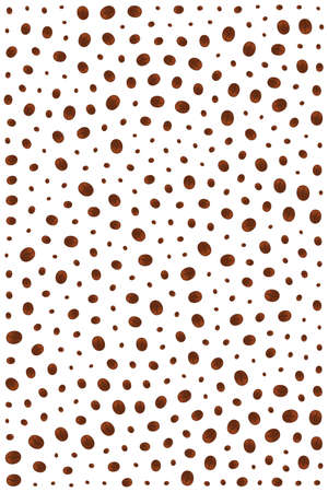 Seamless coffee bean pattern - useful texture for fabric or backgroundsのイラスト素材