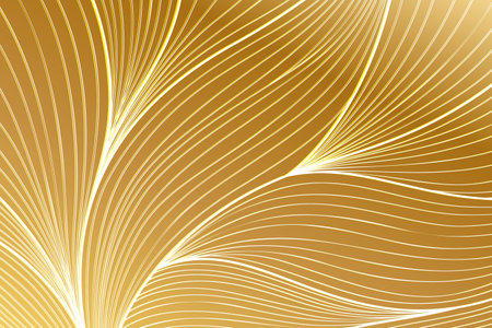 Playing white lines on warm golden background - suitable as background for designs and websites - details separately usableのイラスト素材