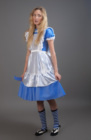 Young pretty girl in fairy-tale dressの写真素材