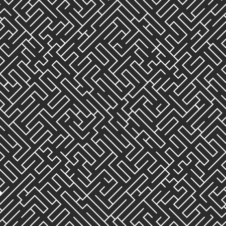 Maze seamless pattern. Vector abstract background. Repeating geometric shapes.のイラスト素材