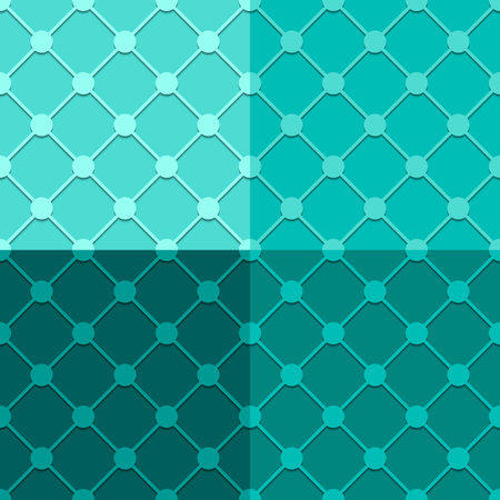 Seamless pattern with rhombuses and squares. Vector illustrationのイラスト素材