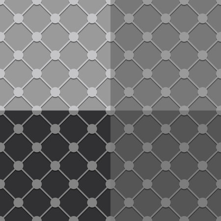 Seamless pattern with black and gray squares. Vector illustration.のイラスト素材